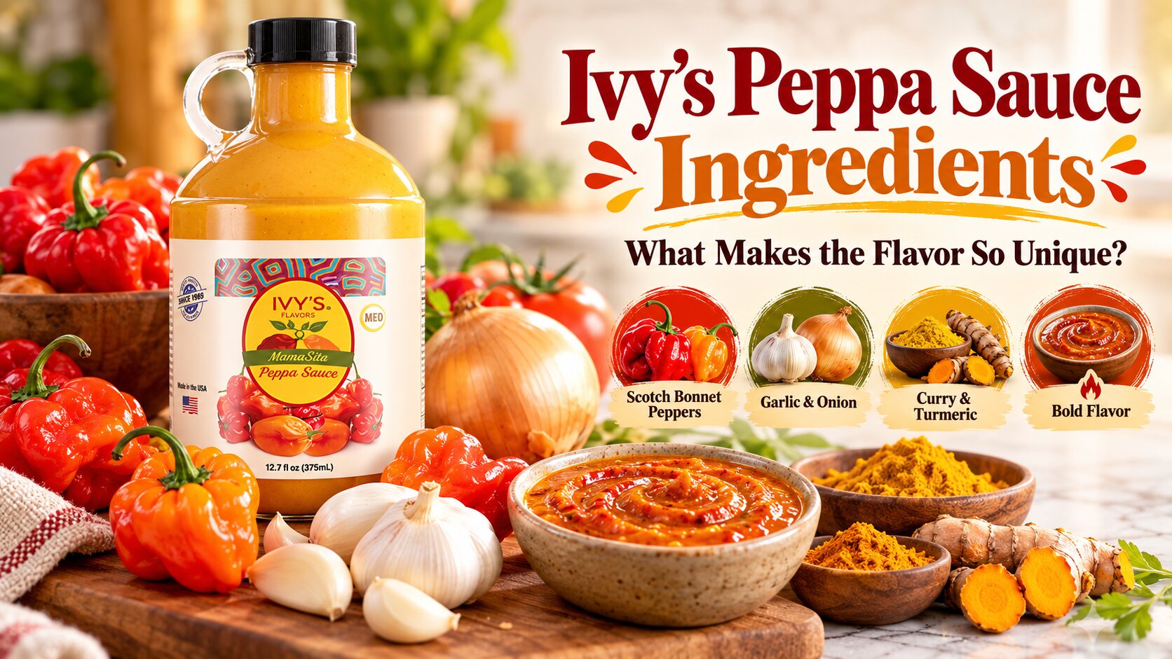Ivy’s Peppa Sauce Ingredients Feature